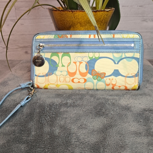 Coach Handbags - Coach Multicolor Wristlet Wallet